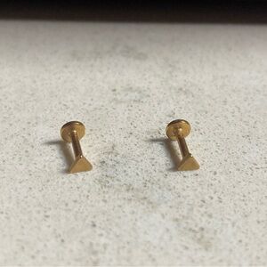 Gold Filled Triangle Studs